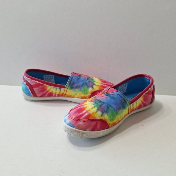 Sketchers Bob's Poppy Tie Dyed Bohemian Hippie Boho Hype Slip On Sneakers Size 6 - Picture 8 of 13